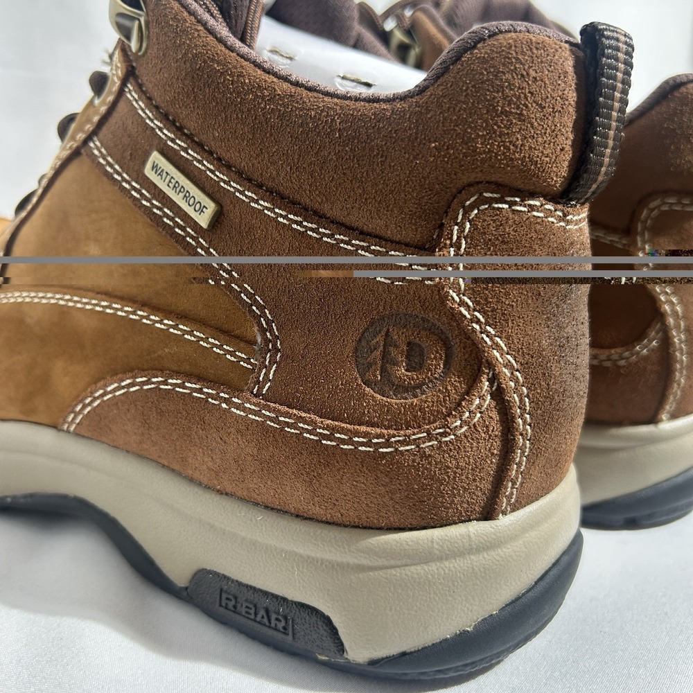 Dunham 8000 Mid Boot Waterproof Leather Upper Slip Resistant, Tan Men's Sz 8 4E - Picture 4 of 10